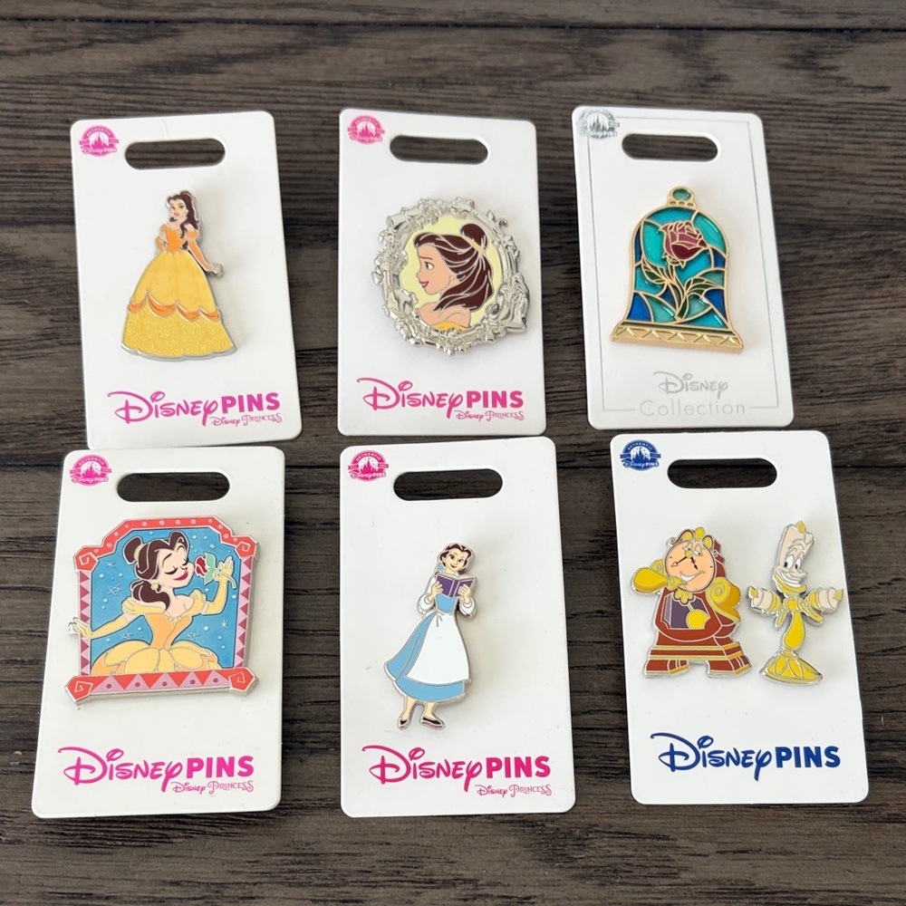 Beauty & The Beast Belle Pins
